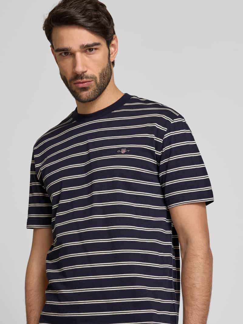 Gant T-shirt met labelstitching