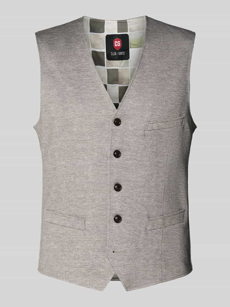 CG Club of Gents Gilet met strookzakken model 'Mosely'