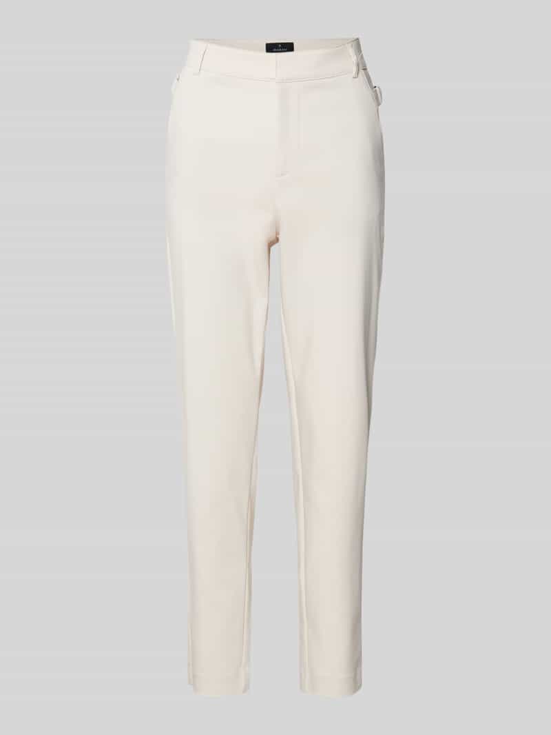monari Slim fit chino met paspelzakken aan de achterkant