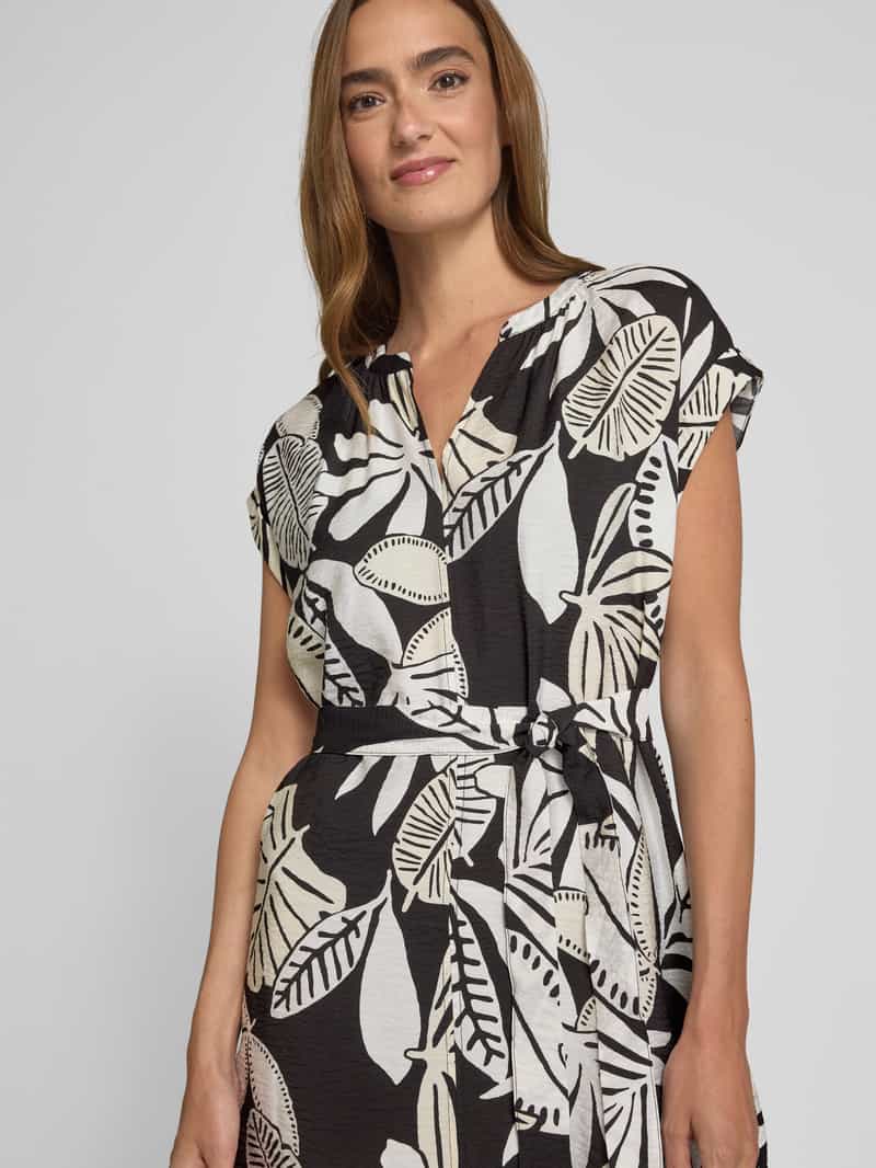 s.Oliver RED LABEL Relaxed fit mini-jurk van viscosemix