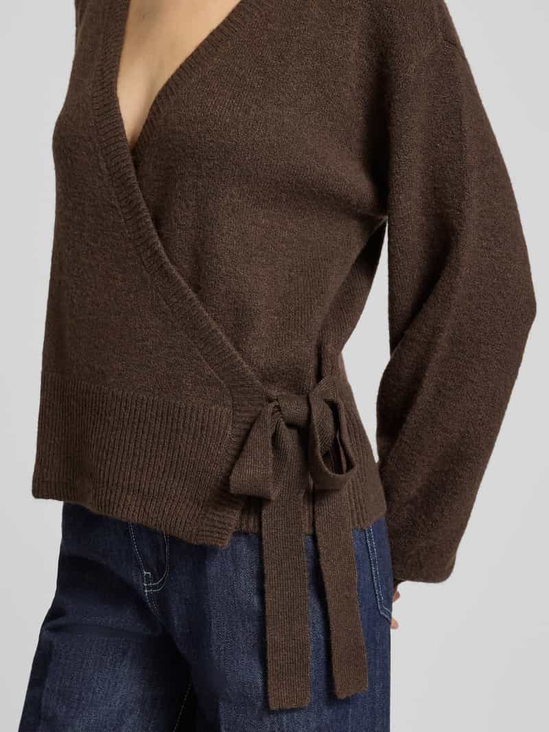 Pieces Regular fit gebreid jack met wol model 'MALOU'