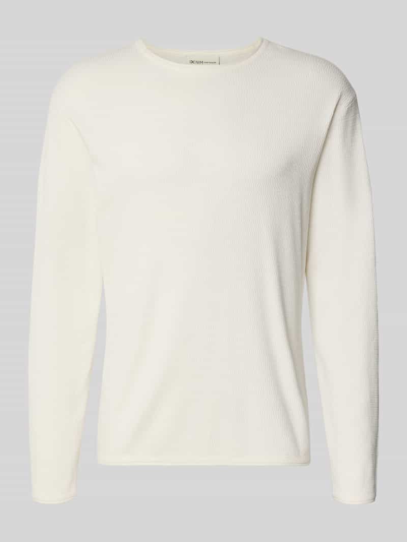Tom Tailor Denim Regular fit gebreide pullover van zuiver katoen