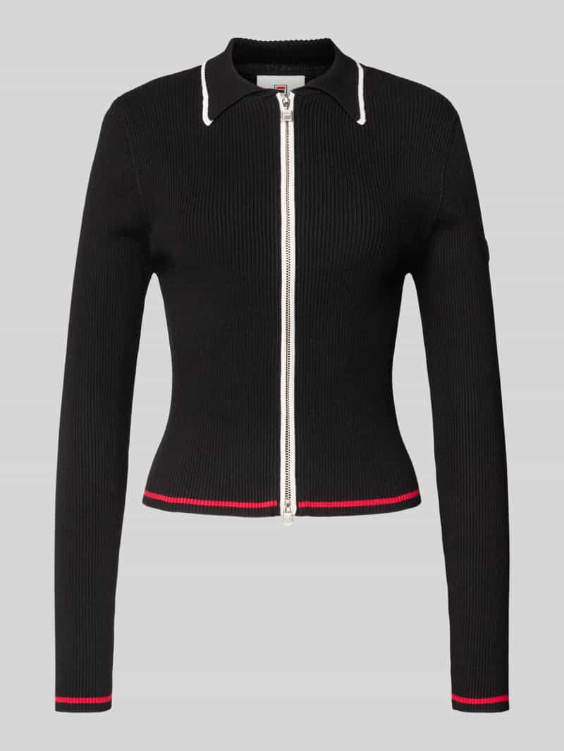 Fila Slim fit gebreid jack met tweewegsritssluiting model 'SIMONTE'