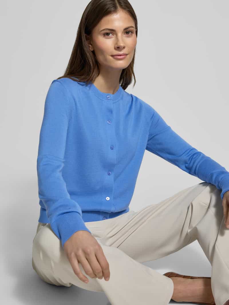 Boss Cardigan met doorknoopsluiting model 'Fadenasi'