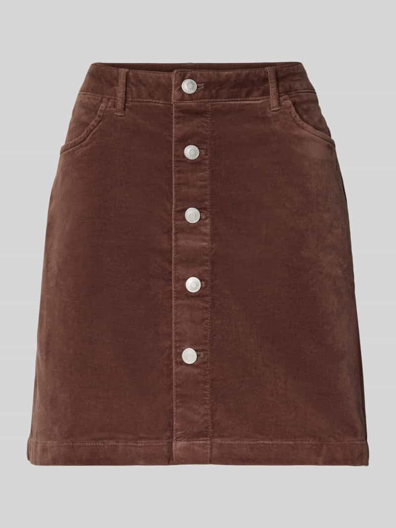 Tom Tailor Denim Uitlopende minirok van katoenmix