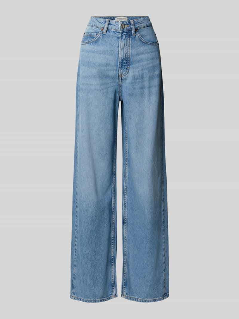 Marc O'Polo Wide leg jeans van een mix van lyocell en katoen model 'TOLVA'