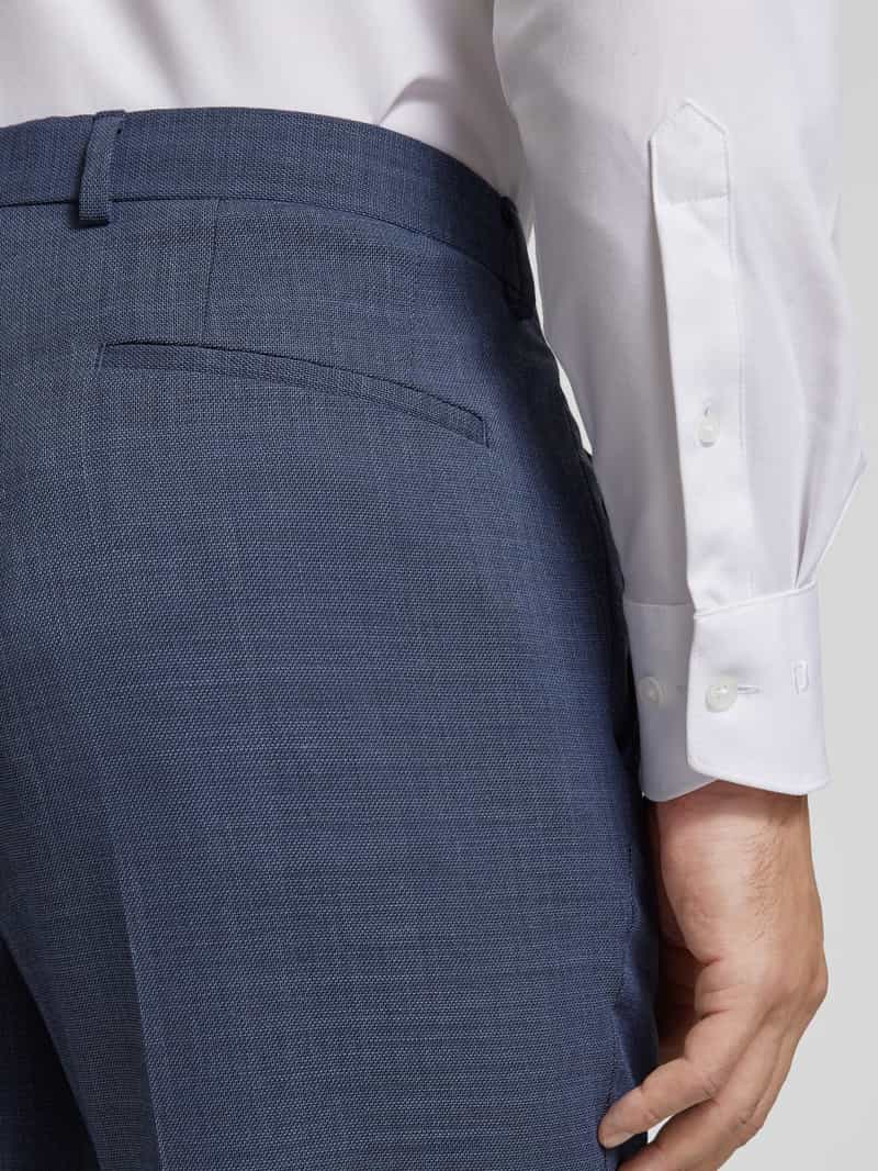 Boss Slim fit pantalon met riemlussen model 'Leon'