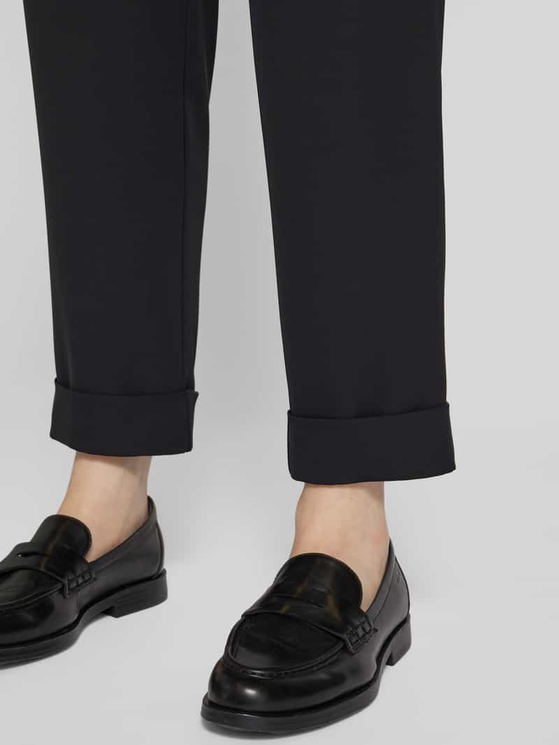 Jake*s Collection Slim fit pantalon met bandplooien