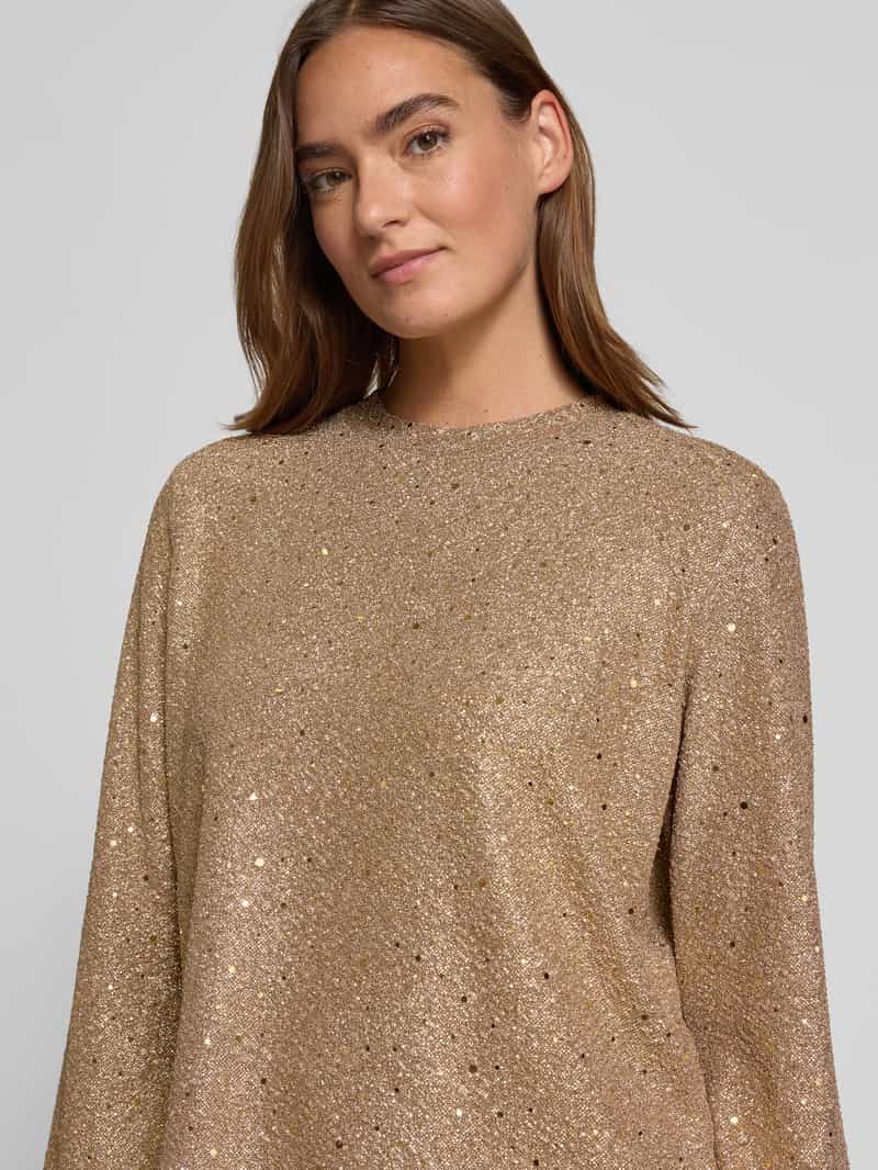 Jake*s Collection Glanzend blouseshirt met pailletten