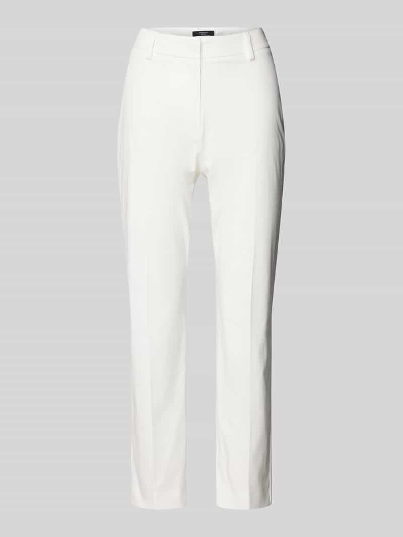 Weekend Max Mara Slim fit stoffen broek met riemlussen, model 'CECCO'