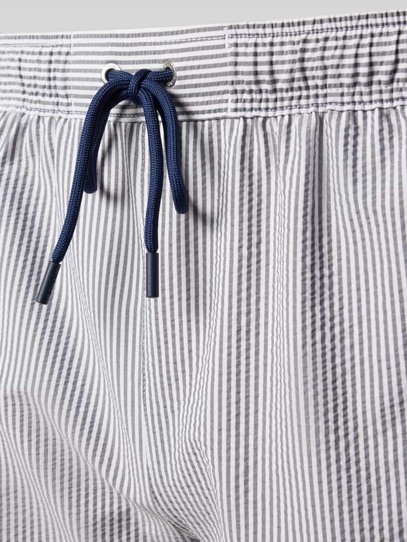 Boss Relaxed fit zwembroek met structuurmotief model 'Velvetfish'