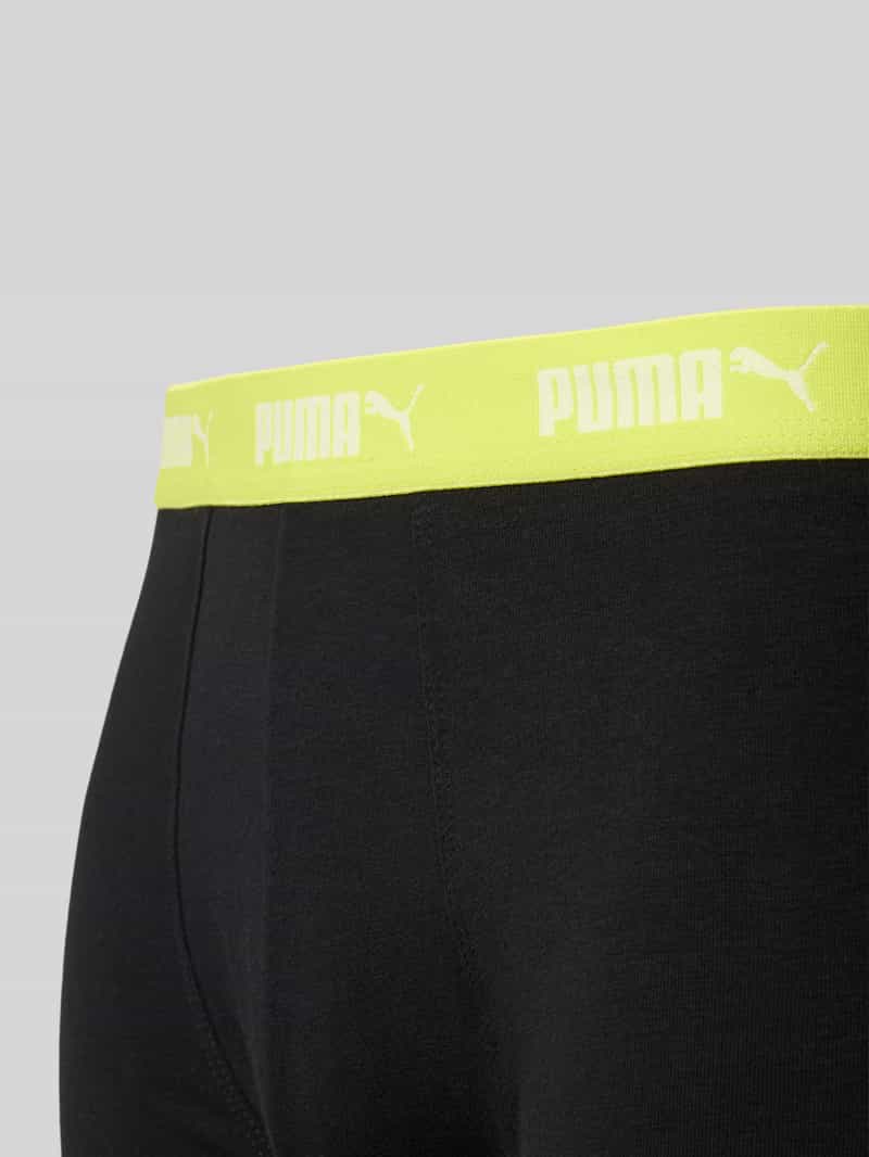 Puma Boxershort met elastische logoband in een set van 4 stuks