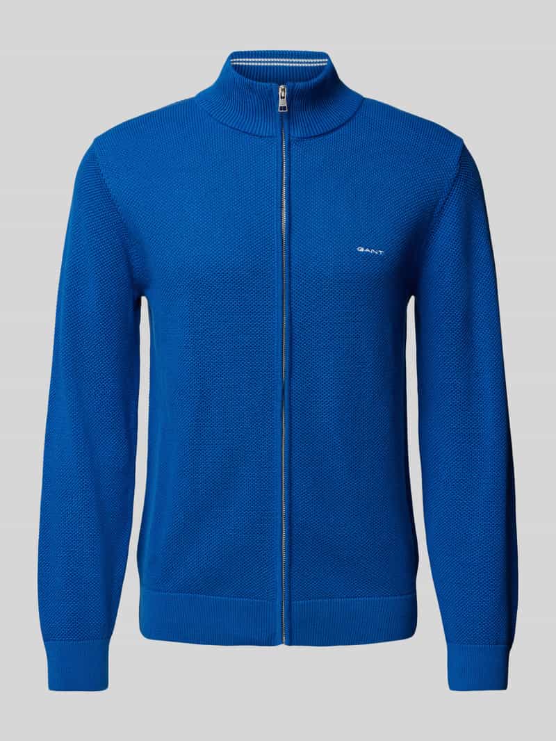 Gant Gebreid jack met structuurmotief