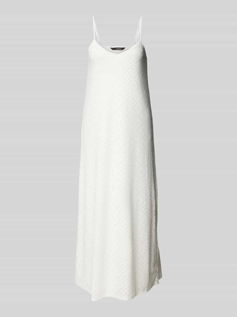 Vero Moda Midi-jurk met broderie anglaise model 'TASSA'