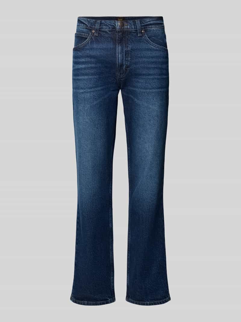 Lee Regular straight fit jeans met used-wassing