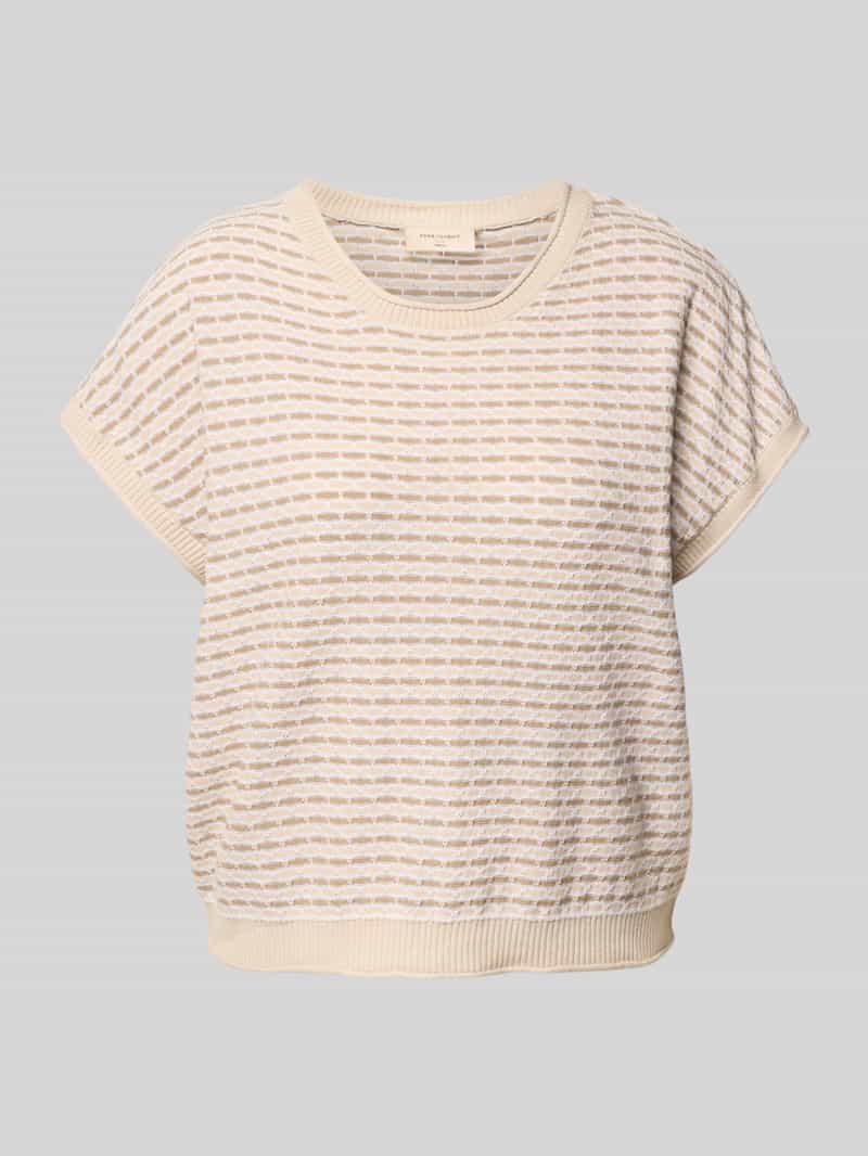 FREE QUENT Gebreid shirt met ronde hals model 'DODO'