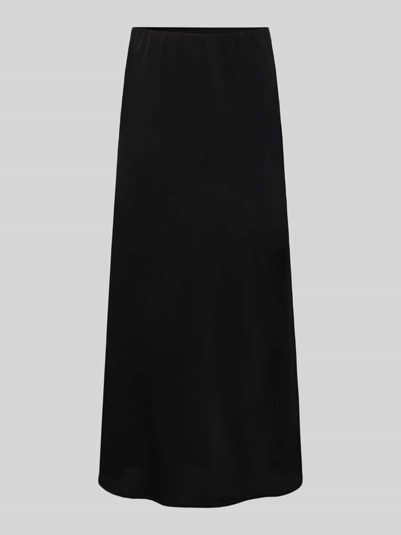 Pieces Uitlopende midirok met elastische band model 'FRANAN'