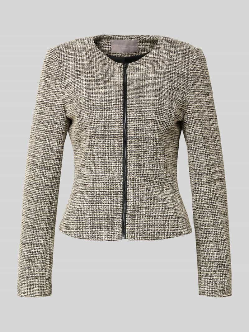 Christian Berg Woman Selection Regular fit jacquardblazer met ronde hals