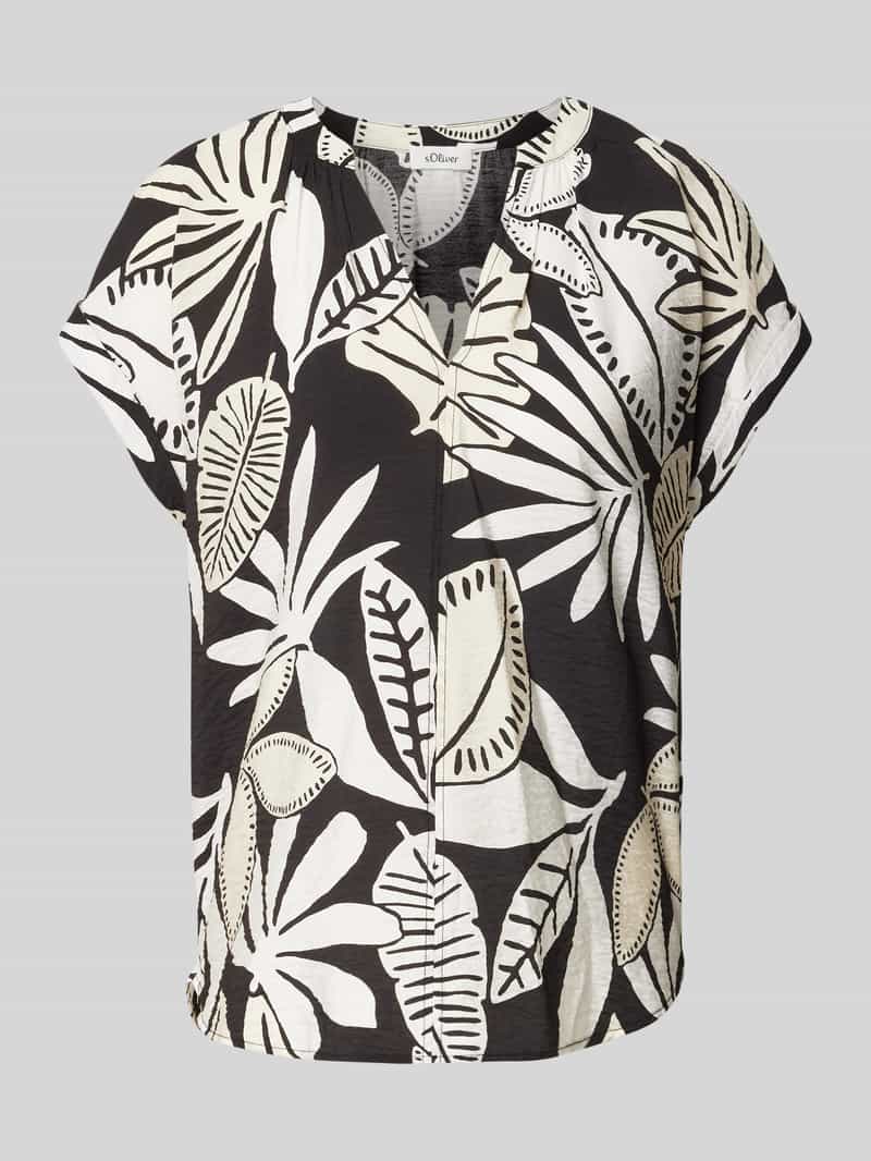 s.Oliver RED LABEL Relaxed-fit blouseshirt van viscosemix