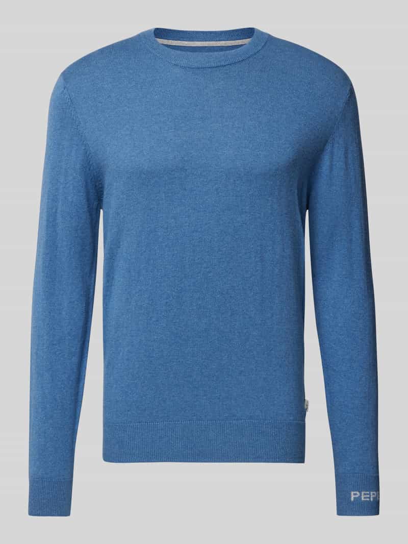 Pepe Jeans Gebreide pullover met ronde hals model 'Andre'