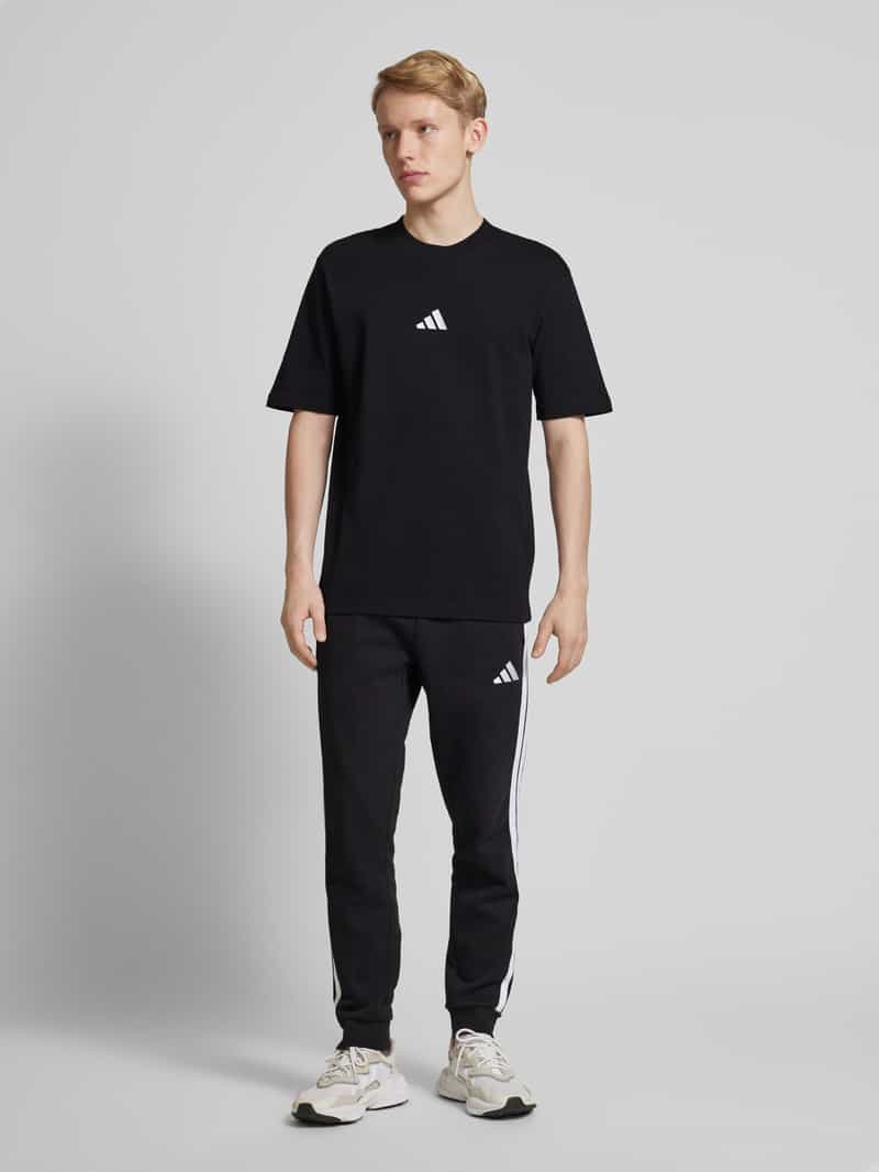 Adidas T-shirt met labelstitching zwart/wit, foto 7