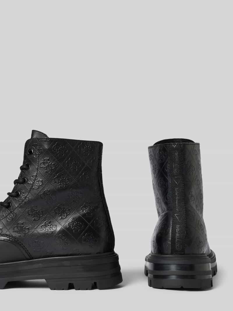 Guess Boots van leer met logomotief model 'GARDA'