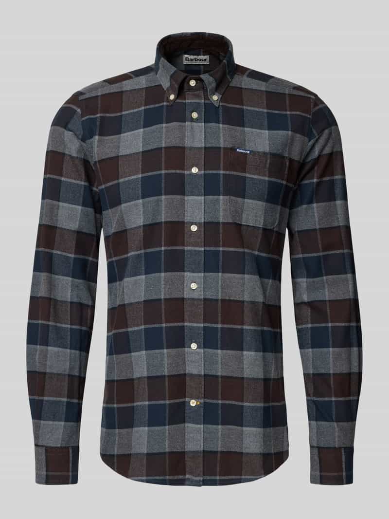 Barbour Tailored fit vrijetijdsoverhemd van puur katoen