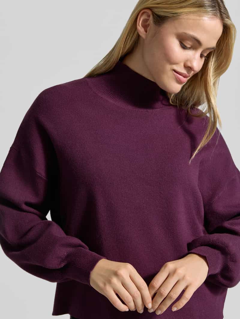 MSCH Copenhagen oversized fit gebreide pullover van viscosemix model 'Mercy East' paars, foto 4