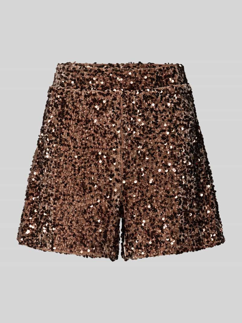 Only Regular fit short met pailletten model 'CONFIDENCE'
