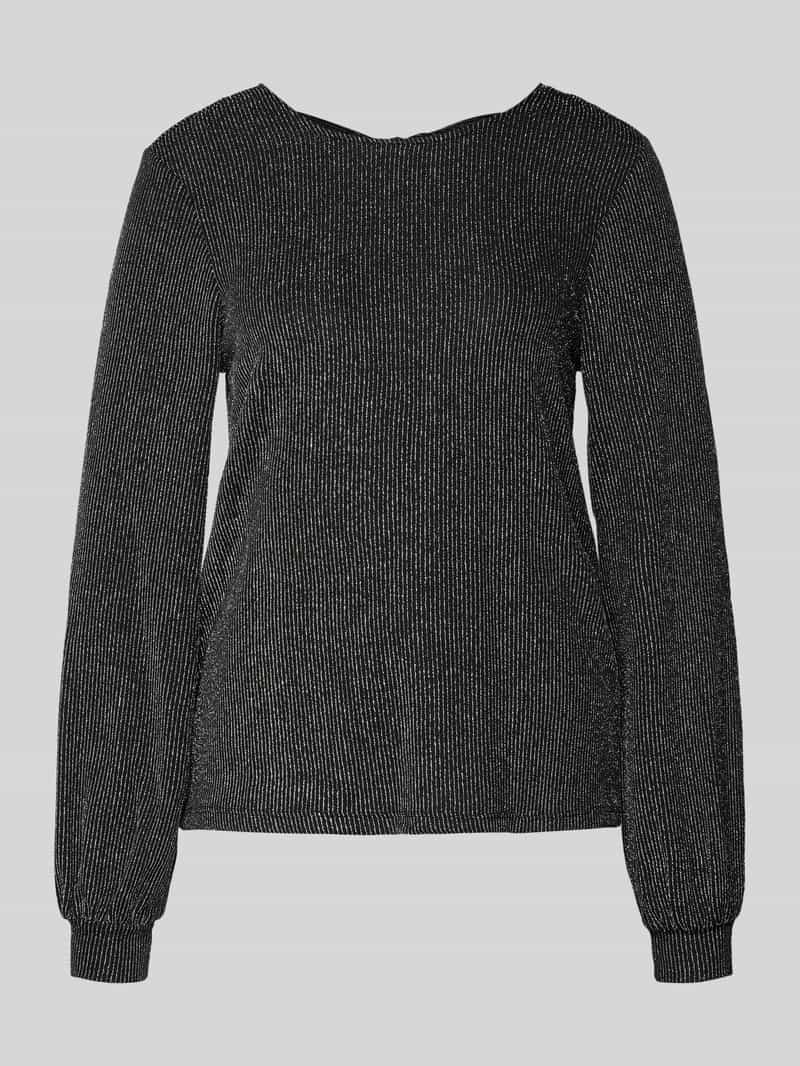 Only Regular fit shirt met lange mouwen met opvallend metallic all-over motief model 'CAROL'