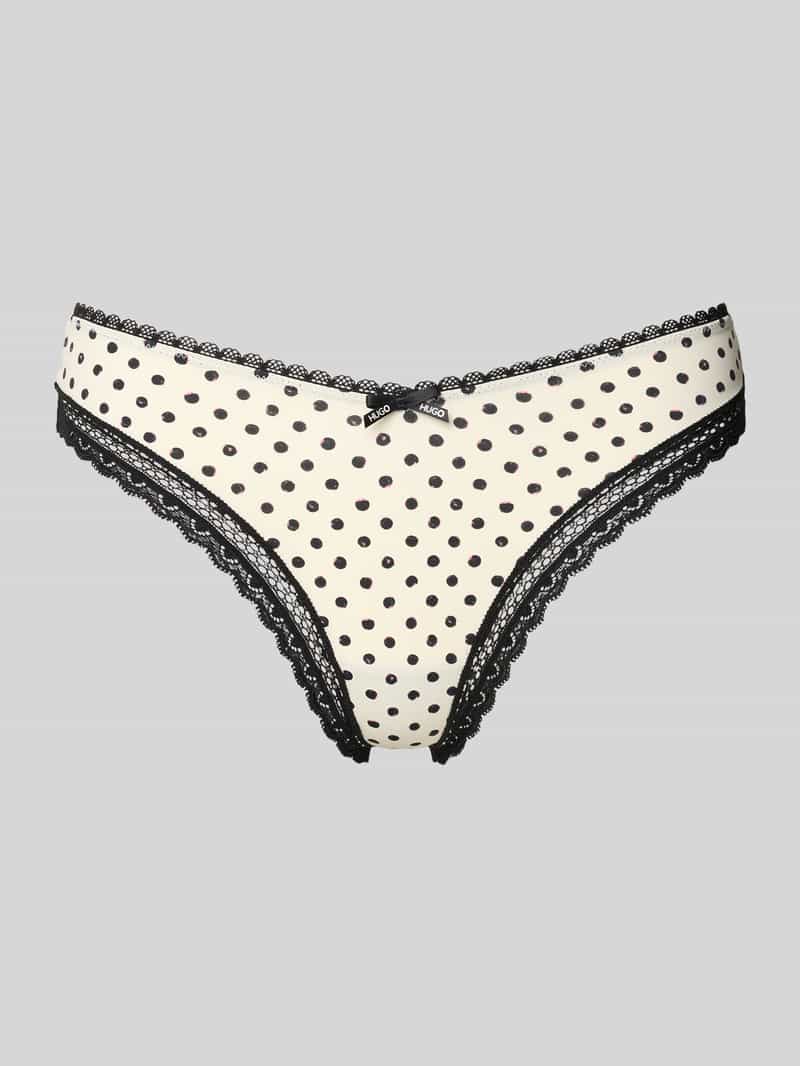 HUGO String met strikdetail