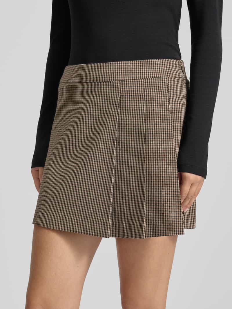 Gina Tricot Minirok met viscose in geplooide look