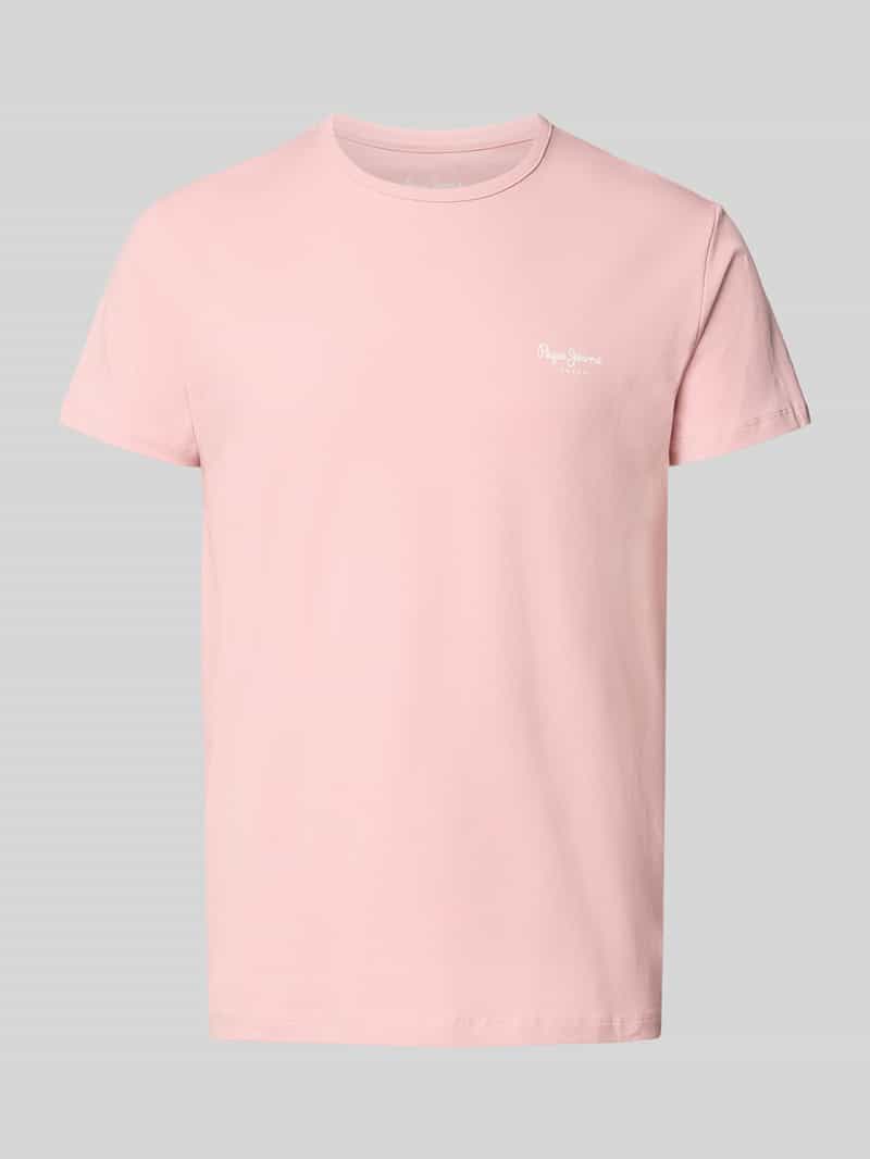 Pepe Jeans Slim fit T-shirt van katoenmix