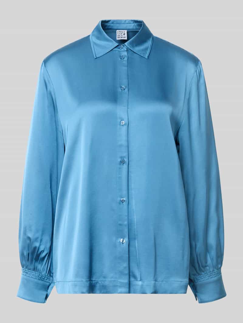 Emily Van den Bergh Regular fit blouse van viscose met knoopsluiting