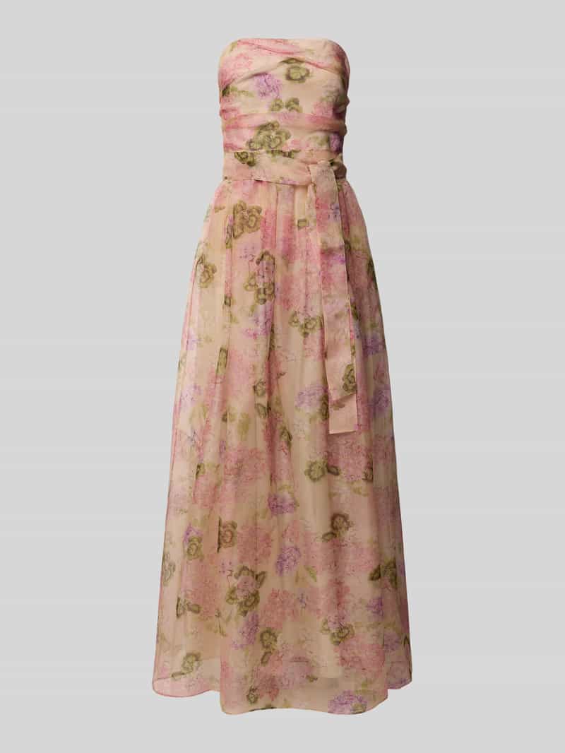 Max Mara Studio Maxi-jurk van zijde in strapless design model 'LISETTA'