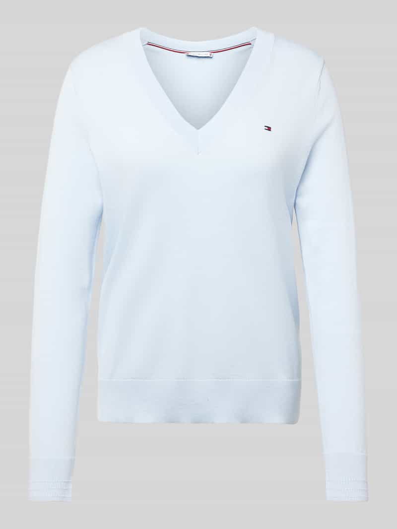 Tommy Hilfiger Gebreide pullover met ribboorden