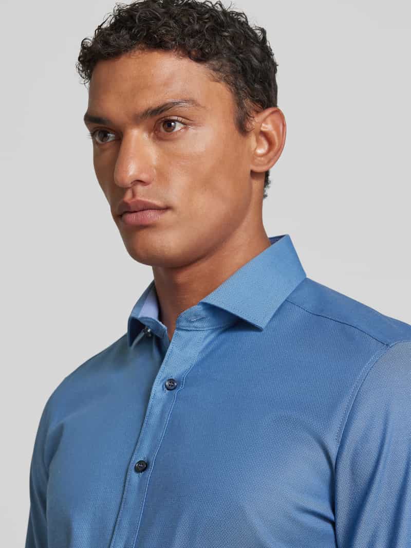 OLYMP Level Five Slim fit zakelijk overhemd met effen structuur