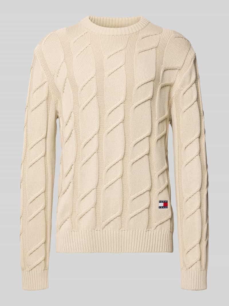 Tommy Jeans Regular fit gebreide pullover van zuiver katoen
