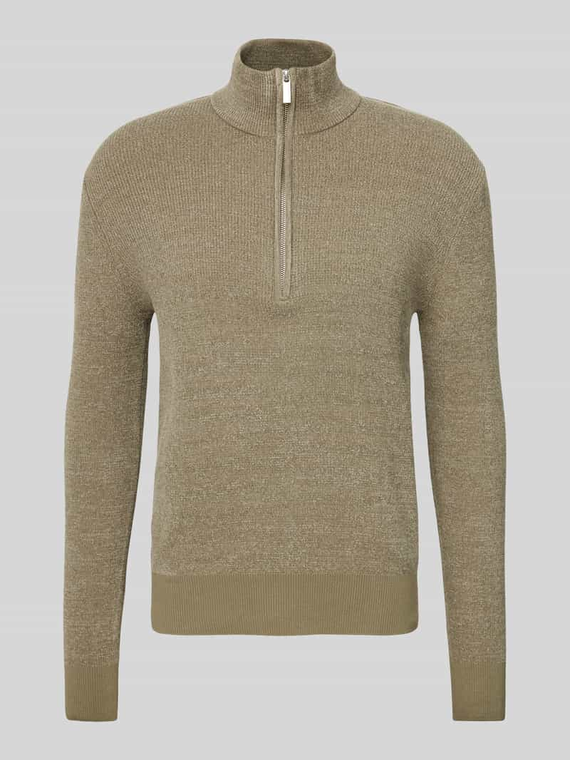 Selected Homme Gebreide pullover met ribboorden, model 'RODNEY'