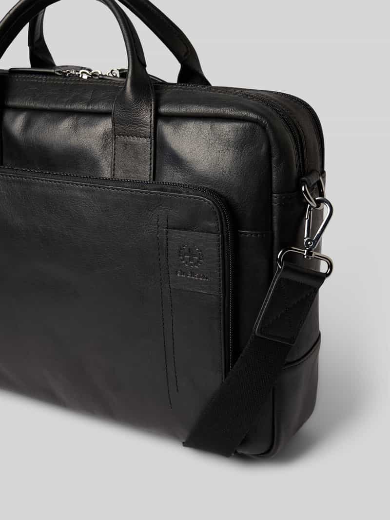 Strellson Laptoptas van leermix met hengsels model 'HYDE PARK'
