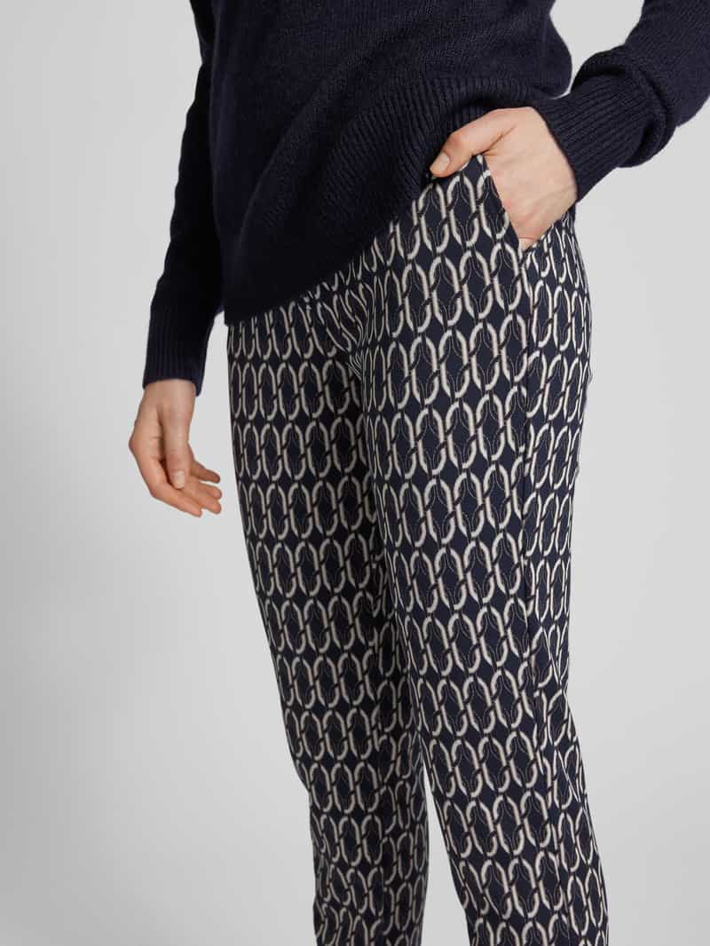Christian Berg Woman Relaxed fit stoffen broek met elastische band