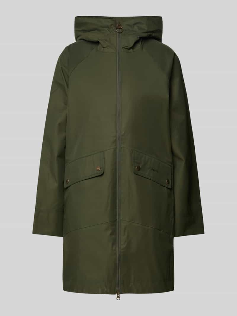 Barbour Lange jas met tweewegsritssluiting model 'Heron'