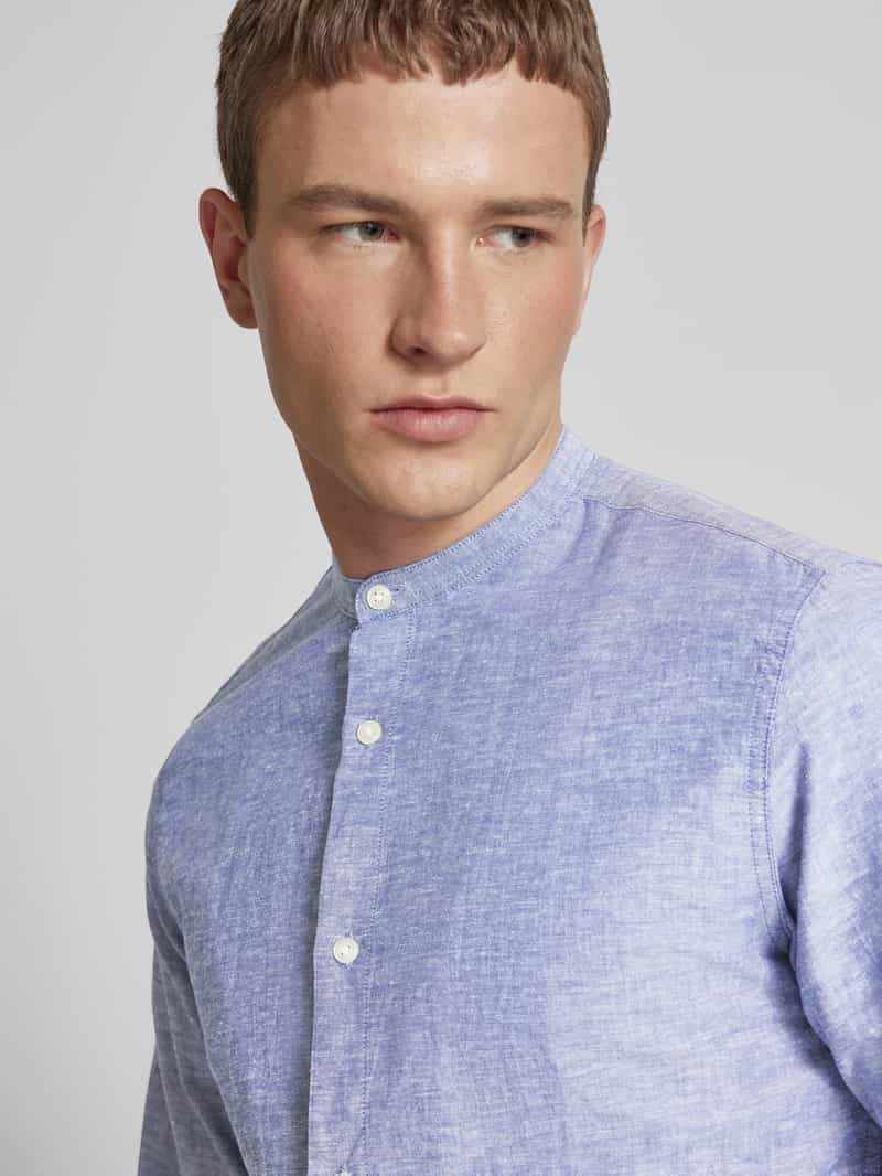 jack & jones Slim fit vrijetijdsoverhemd met linnen model 'JJEBREEZE'