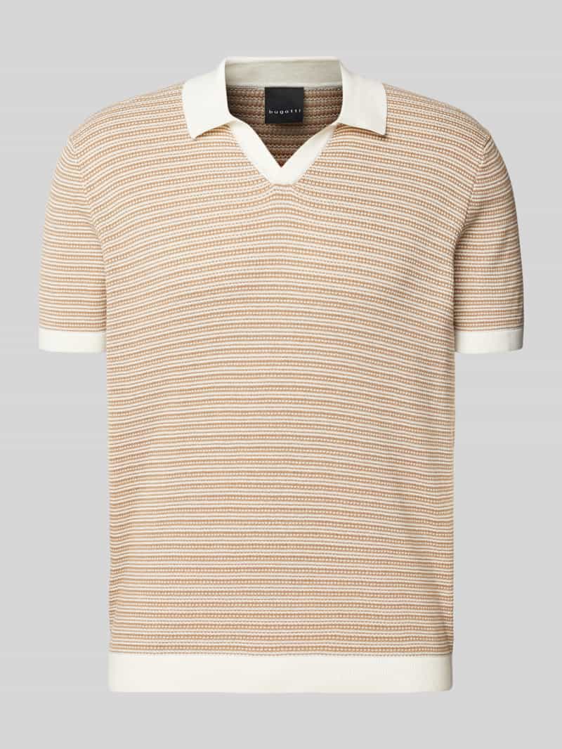 Bugatti Regular fit poloshirt met labeldetail