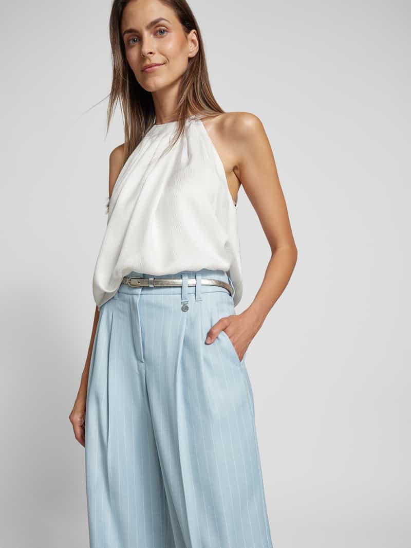 RAFFAELLO ROSSI Stoffen broek met bandplooien model 'MAYLA'