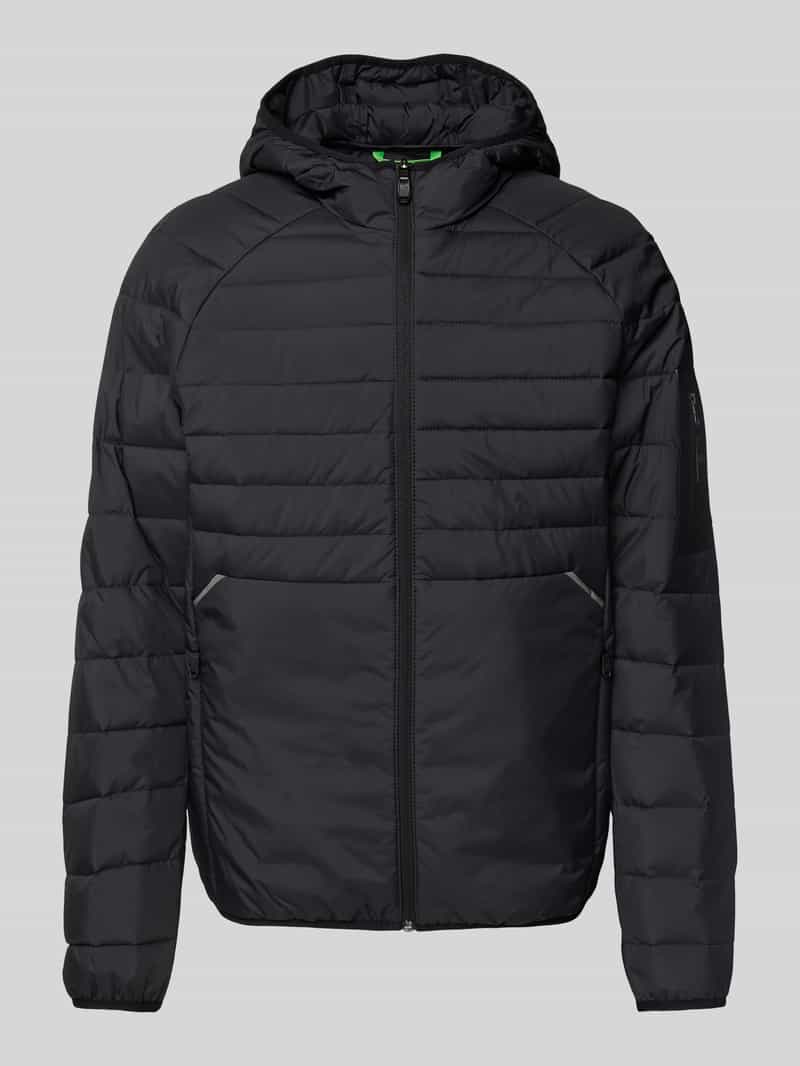 BOSS Green Regular fit gewatteerd jack met ritszakken model 'URBANEX'