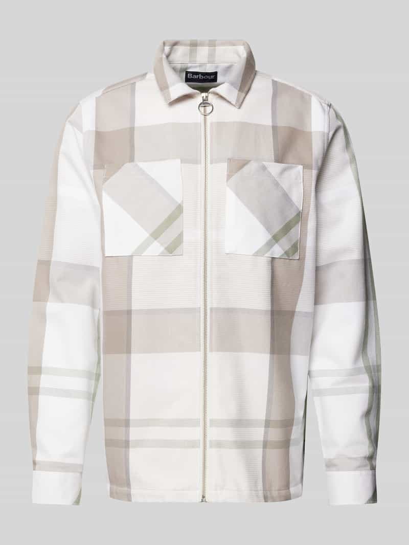 Barbour Regular fit overhemdjack met ritssluiting model 'ETTRICK'