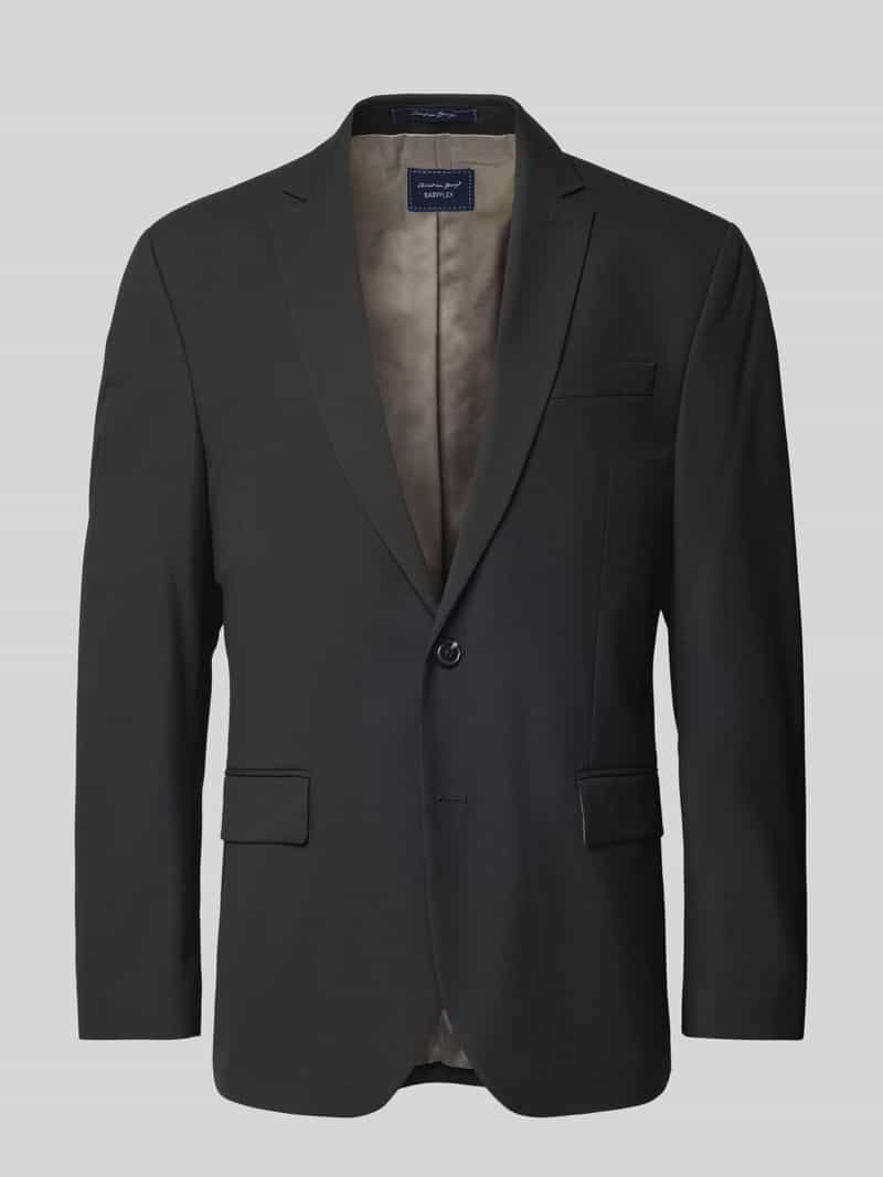 comfort fit 2-knoops colbert met reverskraag