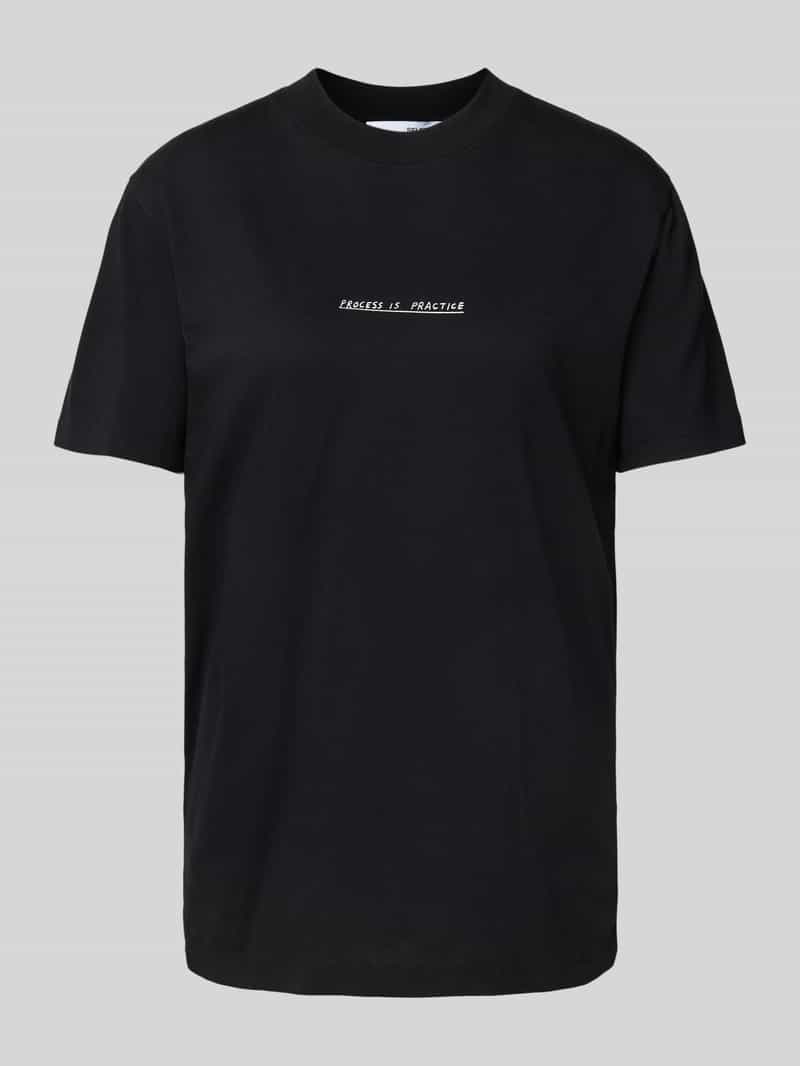 Selected Femme T-shirt met statementprint model 'RELAX COLWOMAN'