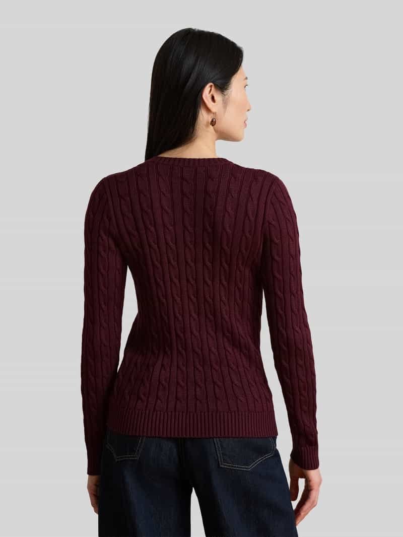 Lauren Ralph Lauren pullover in slim fit van katoen- en viscosemix